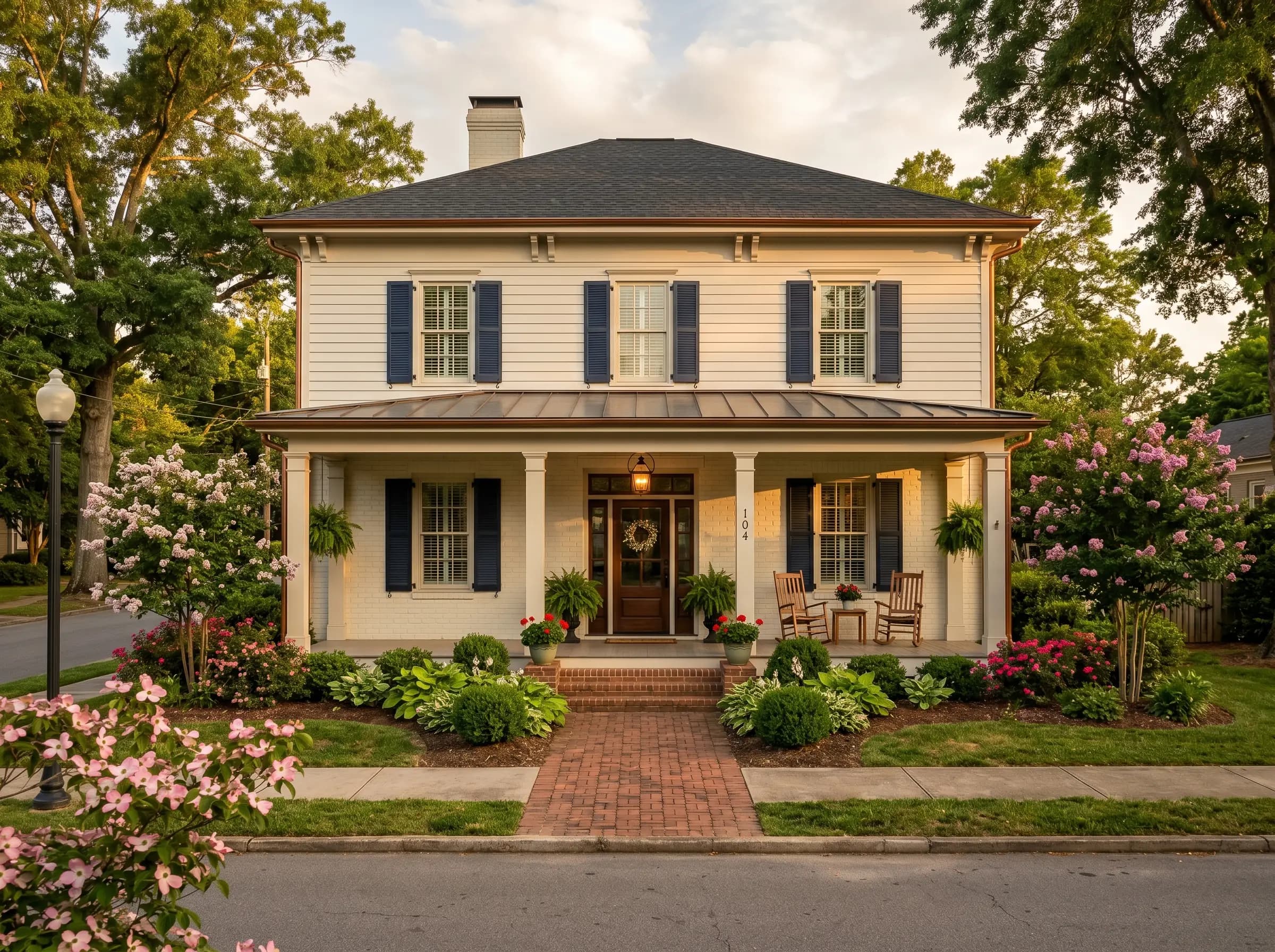 Nashville, NC — central downtown traditional home or newer subdivision exterior
