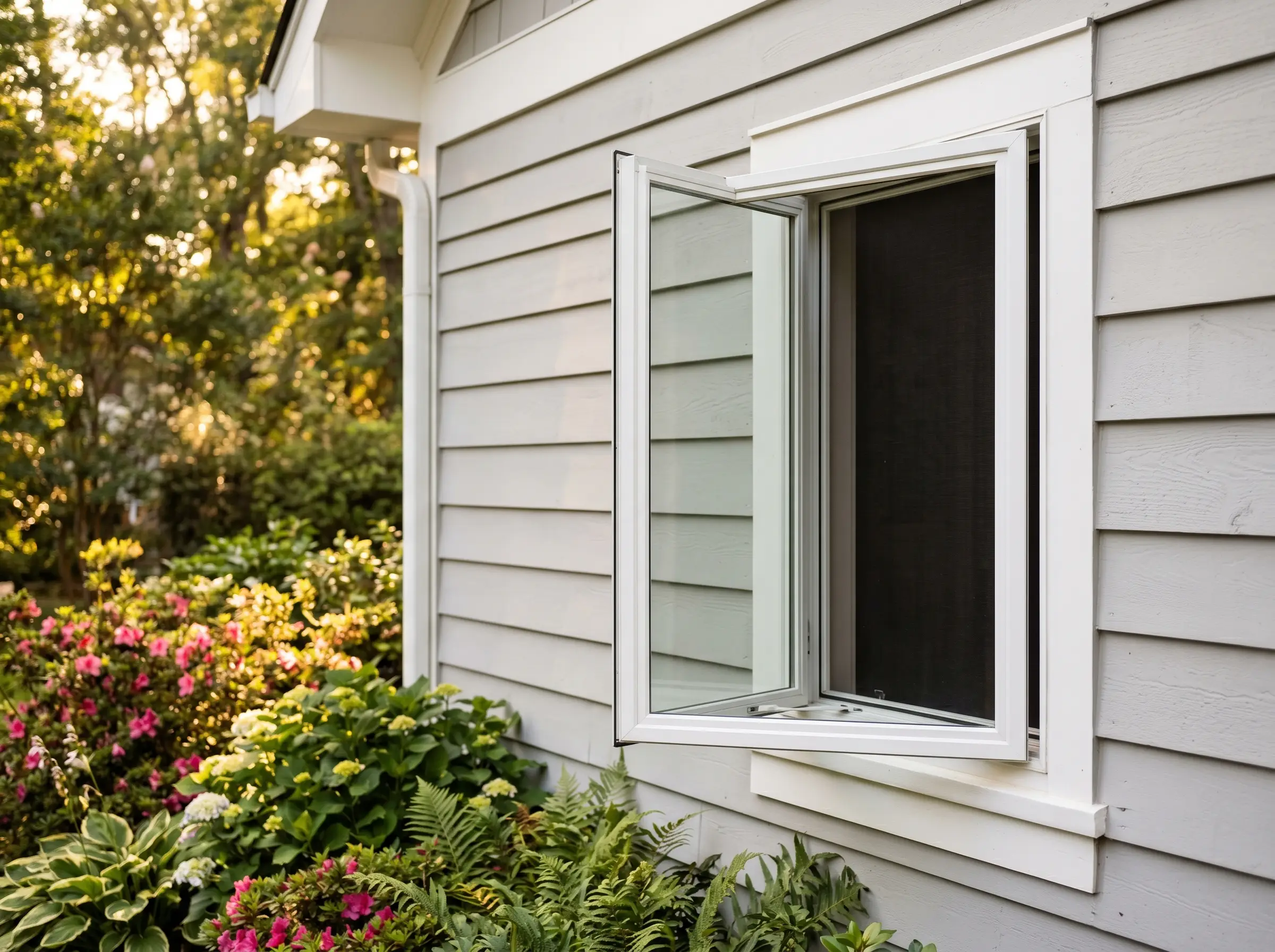 Casement window — installed example
