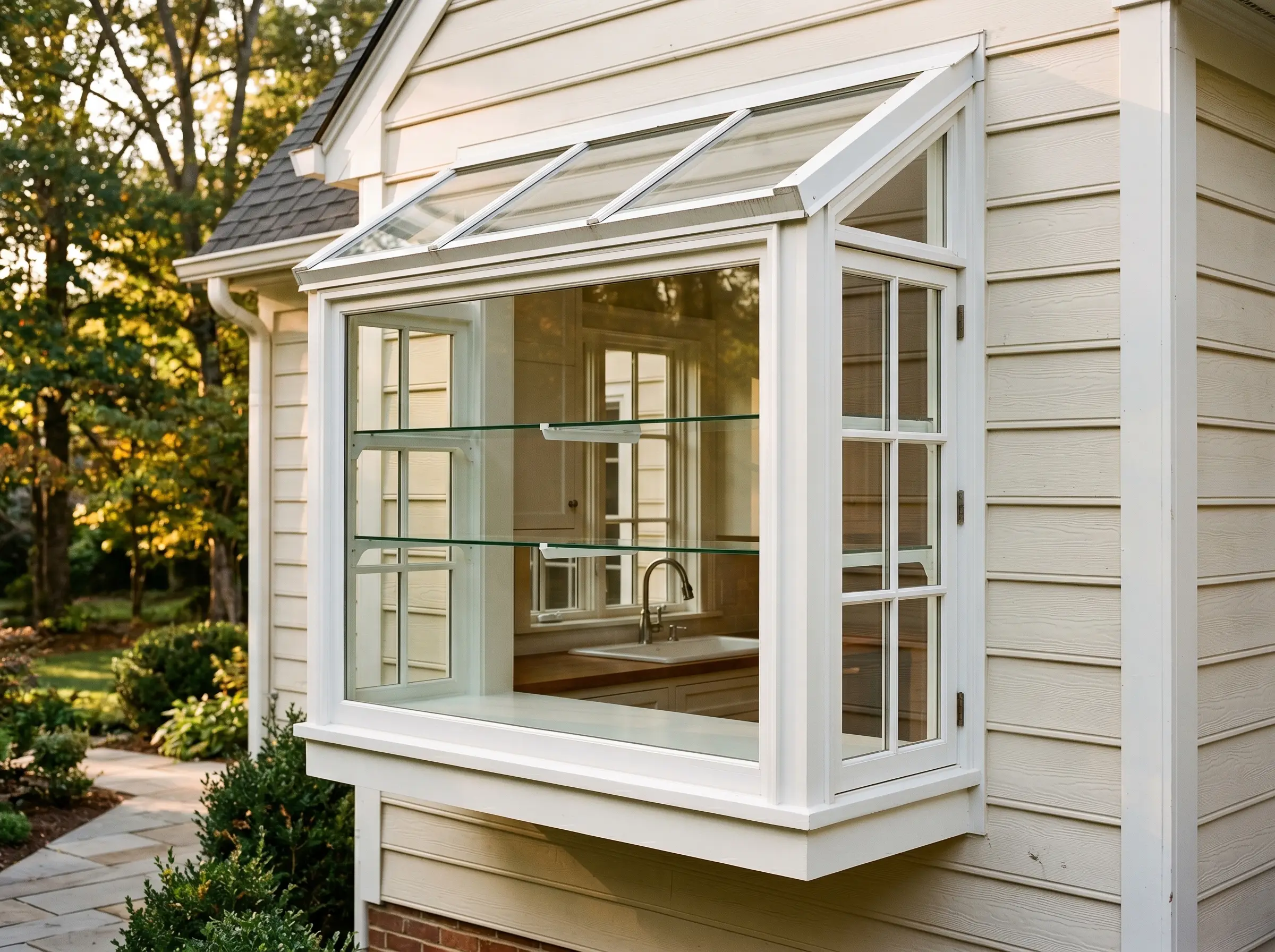 Garden window — installed example