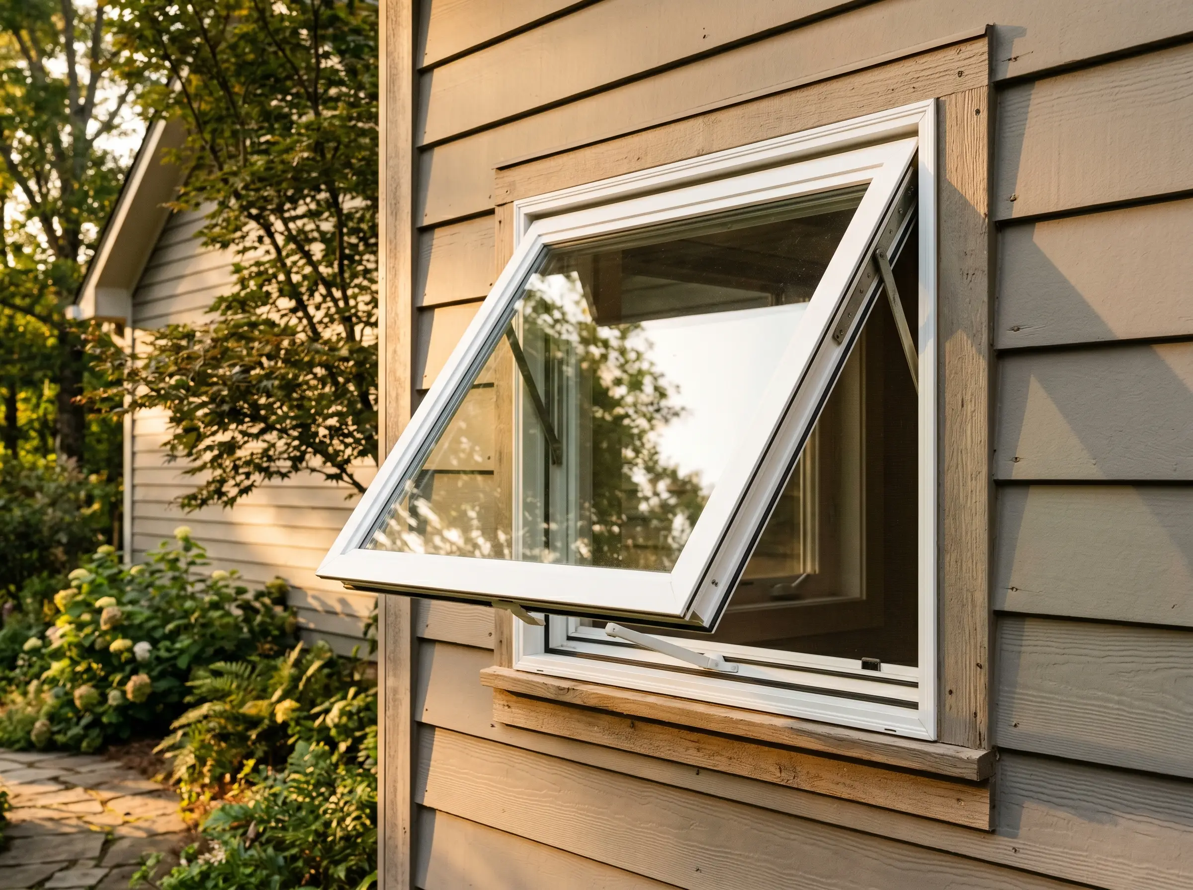 Awning window — installed example